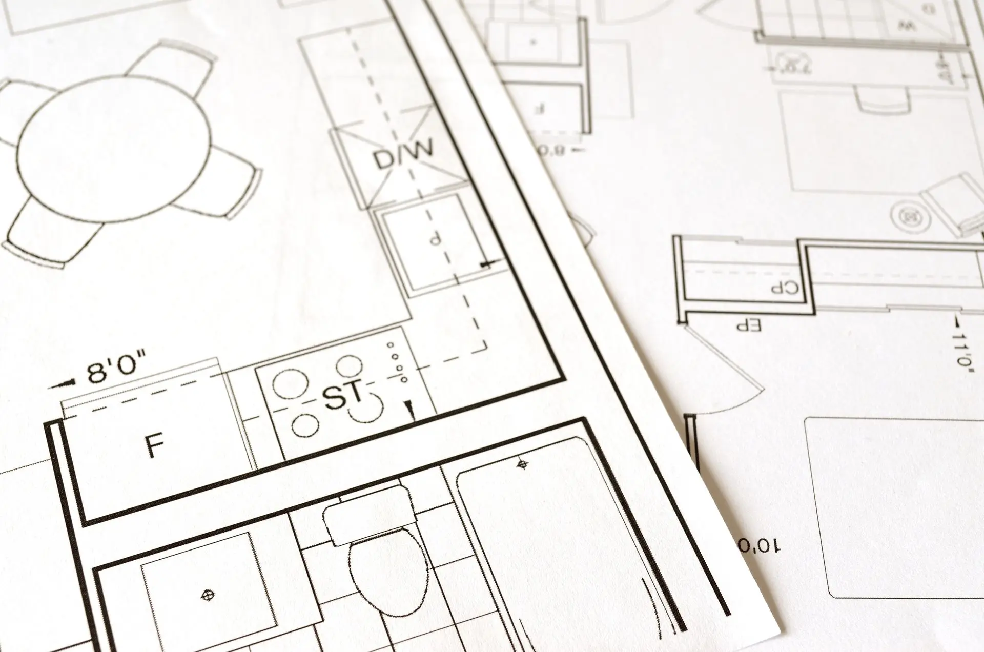 Floor plan drawing for a home addition